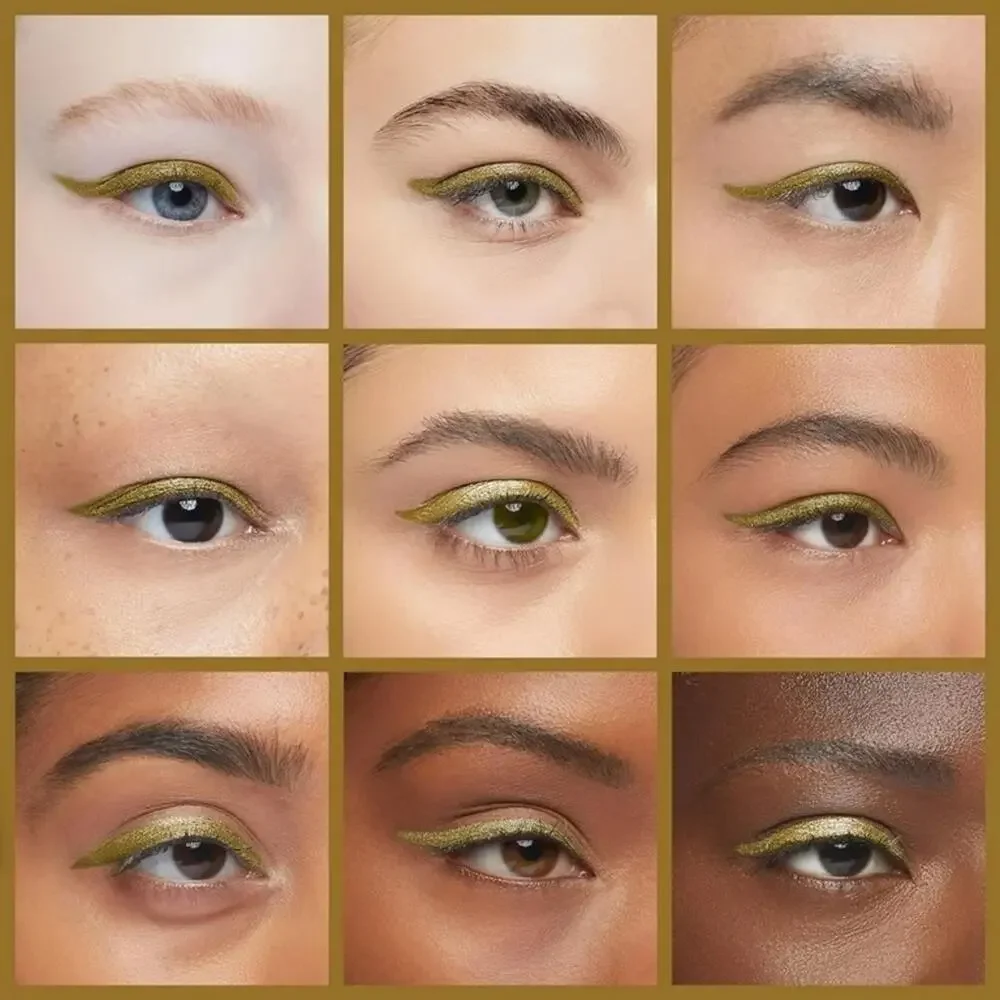 ColourPop WILDCAT Metallic Creme Gel Eyeliner Retractable Pencil Gold Sage Green